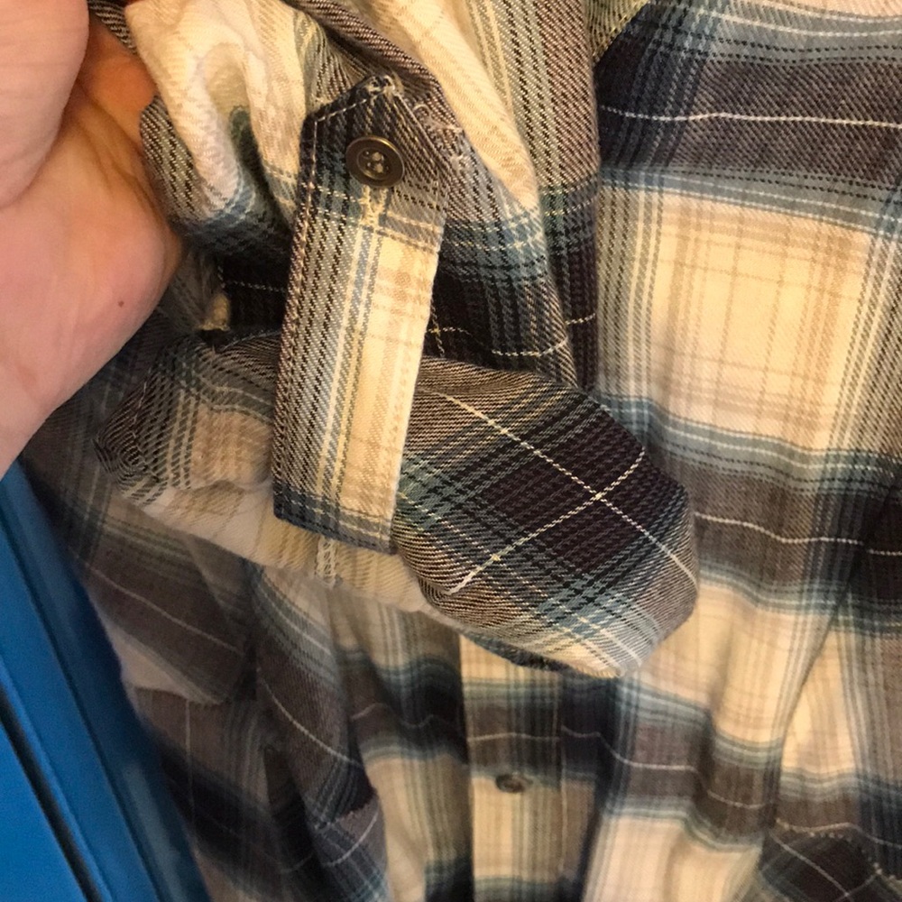 Plaid Embroidered Button Up Shirt/Dress/Jacket π - Picture 6 of 8